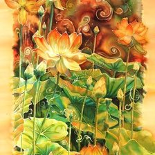 Схема вышивки «Лотос»