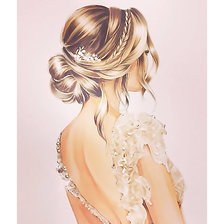 Схема вышивки «Девушка»