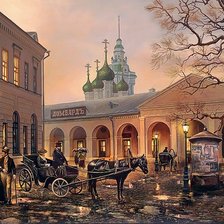 Схема вышивки «старый город»