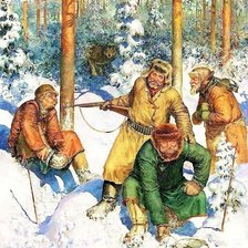 Схема вышивки «Не пойман - не волк»