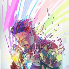 Схема вышивки «Железный человек»