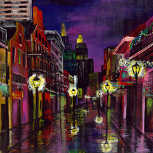 Схема вышивки «Сумеречная улица /худ. Гретхен Смит/»