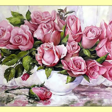 Схема вышивки «Розы.»