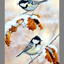 Схема вышивки «Серия "Птицы"»
