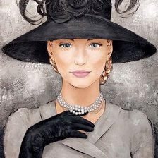 Схема вышивки «Black Hat»