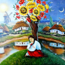 Схема вышивки «Украинские напевы.»