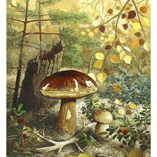 Схема вышивки «Серия "Грибы"»