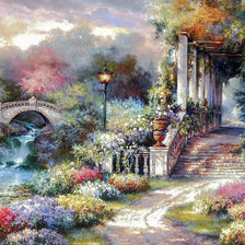 Схема вышивки «Classic Garden Retreat.»