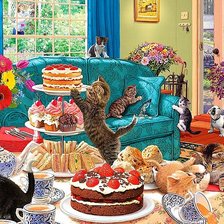 Схема вышивки «Пушистики»