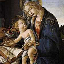 Схема вышивки «САНДРО БАТИЧЕЛЛИ.МАДОННА С КНИГОЙ»