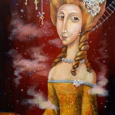 Схема вышивки «Панина Кира. Кофейная дама»