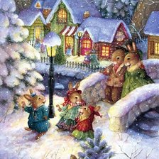 Схема вышивки «Новогодишна нощ»