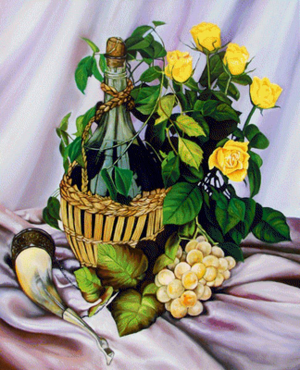 Натюрморт. - живопись., цветы, натюрморт - предпросмотр