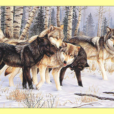 Схема вышивки «Стая.»