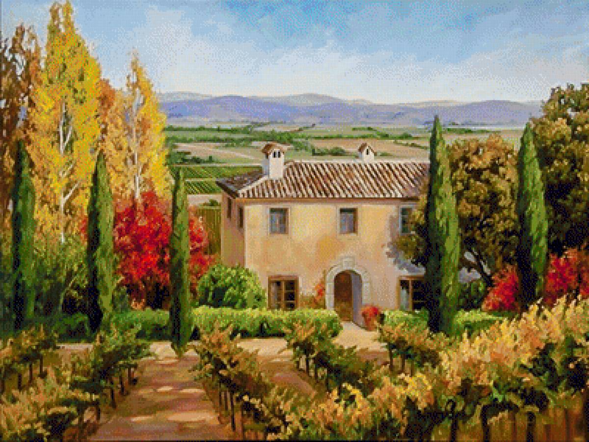 Autumn in the Valley. - susan hoehn painter.landscape - предпросмотр