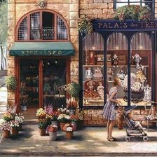 Схема вышивки «ДЖОН ПАТРИК О'БРАЙЕН. КУКОЛЬНЫЙ МАГАЗИН»