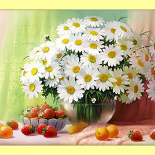 Ромашковый натюрморт.
