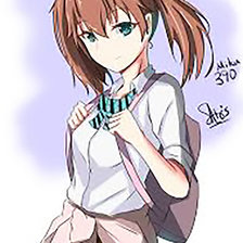 Схема вышивки «вышивка крестом мику милая во франксе с рюкзаком на спине»