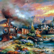 Схема вышивки «Maryland Mountain Express.»