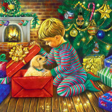 Схема вышивки «Новогодний подарок2»