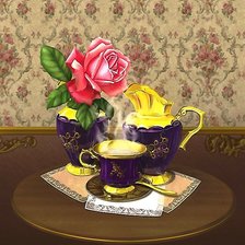 Схема вышивки «время чая»