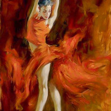 Схема вышивки «Fire Dance.»