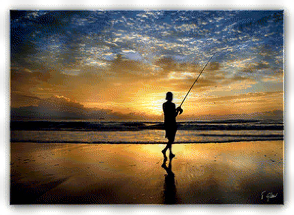 рыбалка - cолнце, закаты - предпросмотр