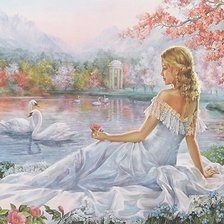 Схема вышивки «Сакура в цвету»