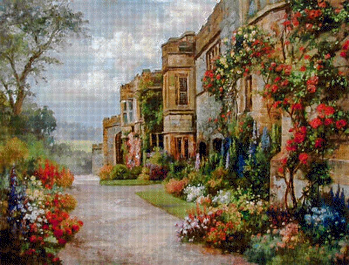 Springtime in Provence. - paul guy gantner painter.scenarys.flowers and gardens. - предпросмотр