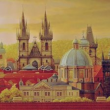 Схема вышивки «Прага»