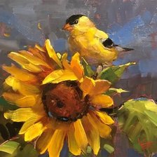 Схема вышивки «Подсолнухи»