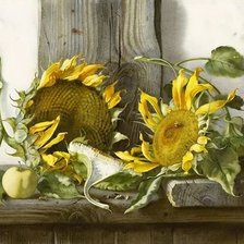 Схема вышивки «Подсолнухи»