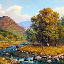 Схема вышивки «пейзаж»