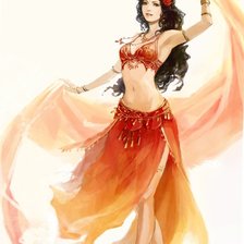 Схема вышивки «Танцовщица»