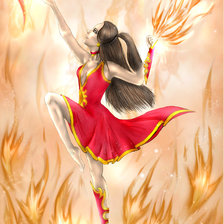 Схема вышивки «Танцовщица»