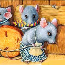 Схема вышивки «Серия "Детская". Мышки»