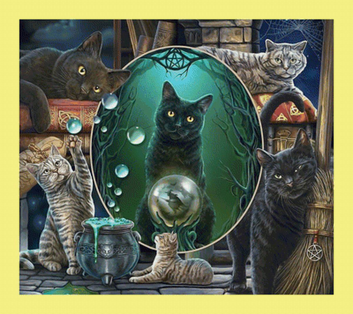 Котики. - коты, фентези, кошки - предпросмотр