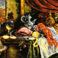 Схема вышивки «stół obfitości C. Munari»