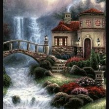 Схема вышивки «ГОРНАЯ РЕКА»