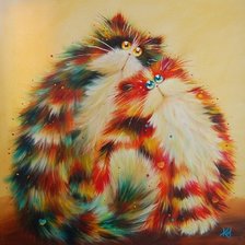 Схема вышивки «Котейки»