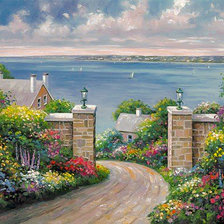 Схема вышивки «Tranquility Bay.»