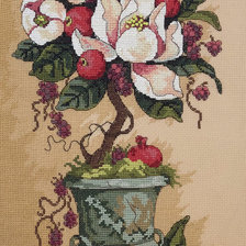 Схема вышивки «Топиарий магнолия»