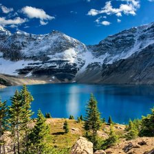 Схема вышивки «Горное озеро»