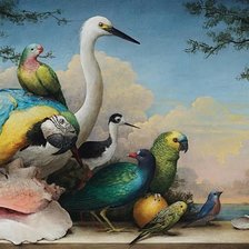 Схема вышивки «Южные птицы»