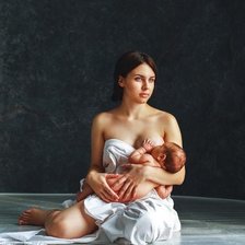 Схема вышивки «Мать и дитя»