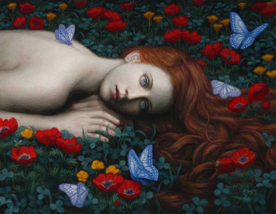 Девушка в маках - оригинал