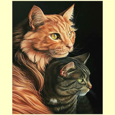 Схема вышивки «Коты.»