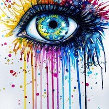 Схема вышивки «Глаз»