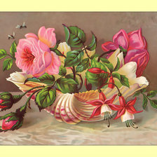 Схема вышивки «Розы.»