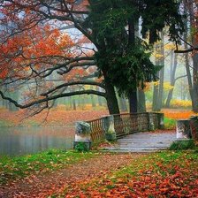 Схема вышивки «парк»